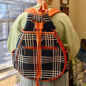 Ame & Lulu canvas drawstring tennis bag